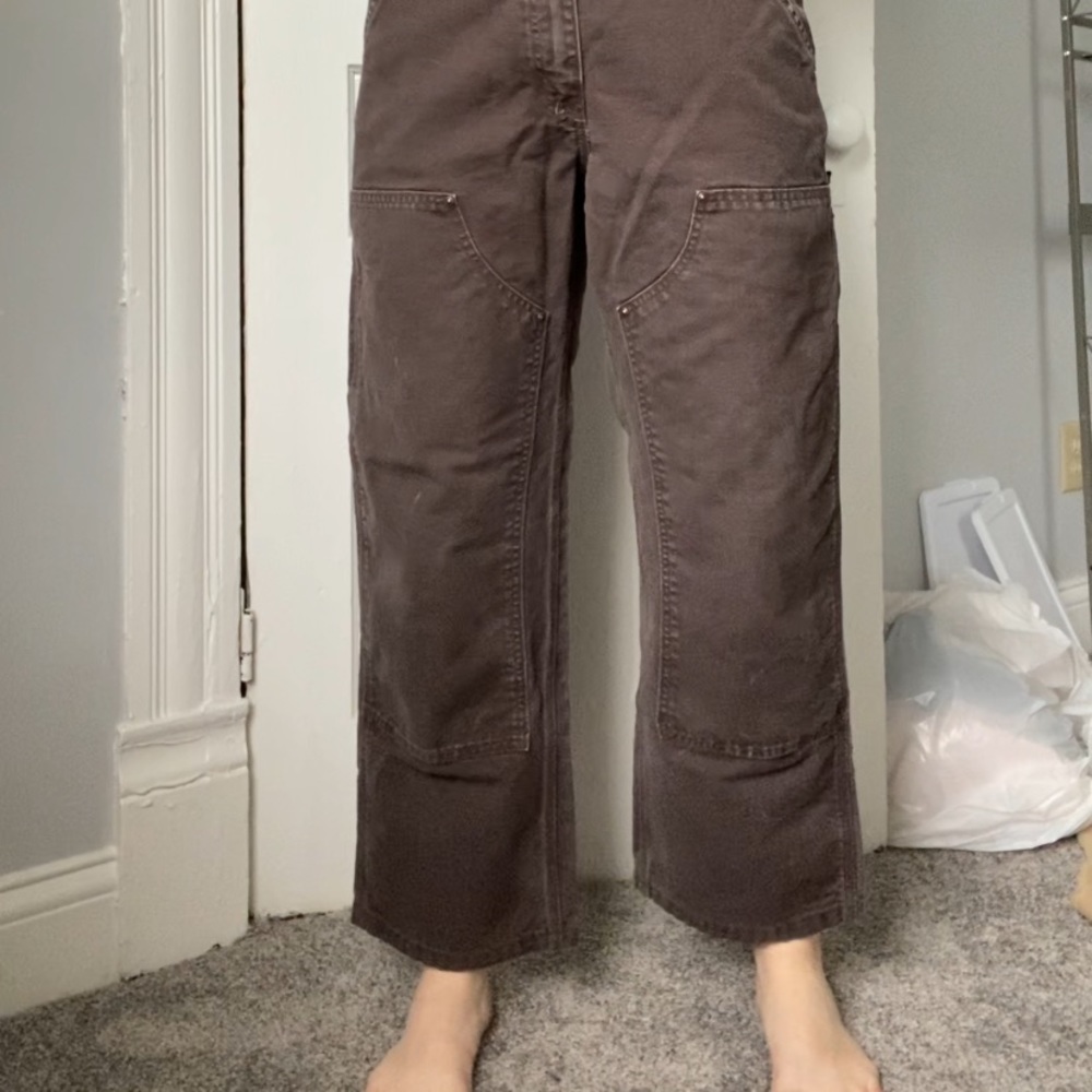 B136 - Double Front Washed Duck Loose Fit Pant
